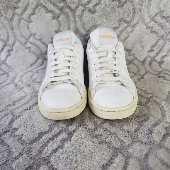 Women's Adidas White Advantage Sneakers - Picture 6 of 11